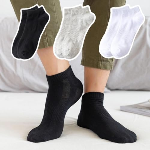 A Pair Fashionable Men's And Women's Sports Socks, Cotton Black And White Short Socks, Suitable For Both Men Women3