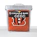 YouTheFan Officially-Licensed NFL Cincinnati Bengals Set of 4 Cornhole Bags - All Weather Regulation 6” x 6” Size - 16oz Weight - Designed in USA