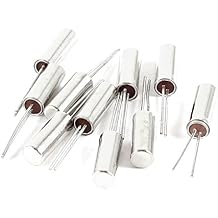 Aexit 10 Pcs Passive Components 3mm x 8mm 32.768KHz 32.768k Hz 6PF Quartz Crystals Crystal Oscillator