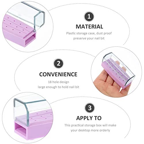 Organizador portátil para brocas de taladro de uñas miniatura 7
