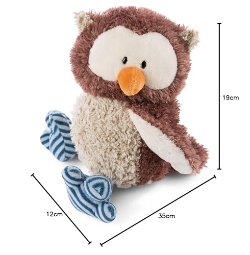 NICI Kuscheltier Eule Oscar 35 cm – naturgetreues Stofftier, Eule aus weichem Plüsch zum Kuscheln und Spielen, Plüschtier für Kinder & Erwachsene, 48968, tolle Geschenkidee, braun