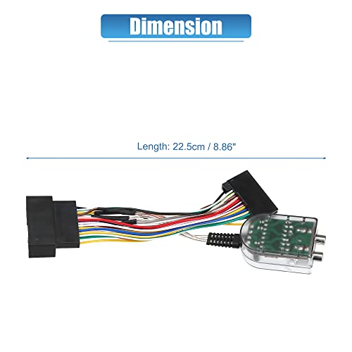 Adaptador de amplificador de radio X AUTOHAUX interfaz cable de audio coche 3