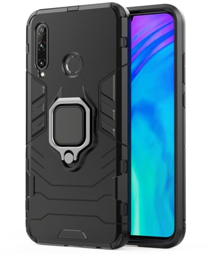 SORAKA Case for Honor 20 Lite with Ring Holder Soft TPU Slim Fit Case Honor 20 Lite Case with Metal Plate for Magnetic Car Phone Holder Black
