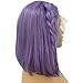 Licoville Bob Wig Human Hair Lilac Pre Plucked 13x4 Lace Front Wig 180% Density Full Even Straight Frontal Bob Wigs for Black Women 12 Inch