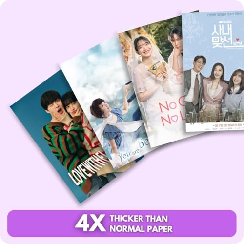 Image of auraposter Paper Korean Drama Dramacore Aesthetic Wall Collage Kit 40-Piece Mini Posters Set (15x10 cm) | K-Drama, C-Drama, J-Drama Inspired Wall Decor Glue Dots Included