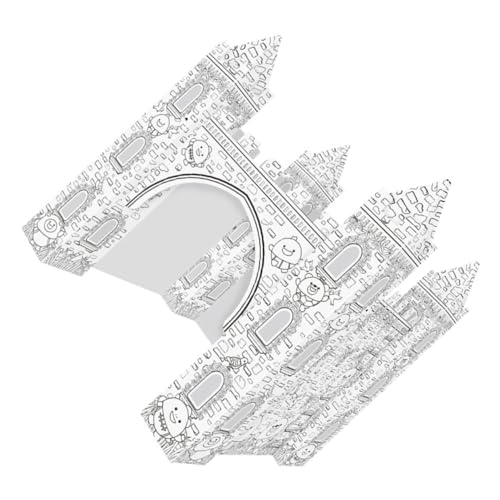 Puzzle à colorier 3D en papier blanc DIY Abaodam pour activités manuelles