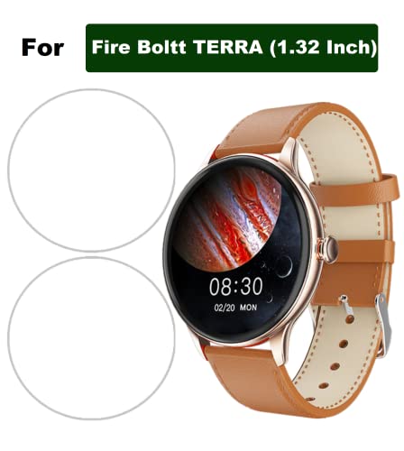 Image of Hydrogel Screen Protector For FIRE BOLTT TERRA SMARTWATCH (1.32 inch) - Anti-Scratch, Bubble-free, Edge To Edge TPU Film Screen Guard for FIRE BOLTT TERRA (Pack of 2)