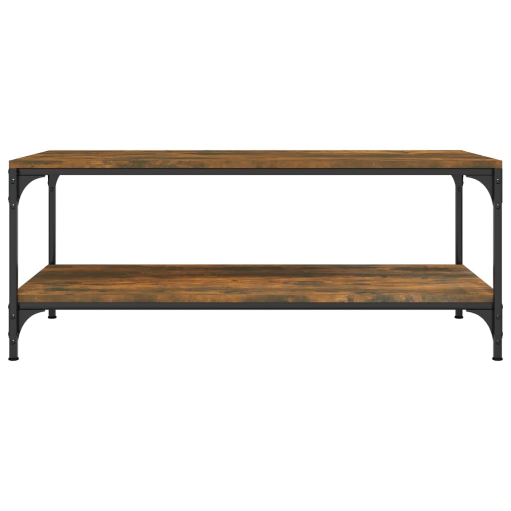 vidaXL Tavolino da Salotto Rovere Fumo 100x50x40 cm Legno Multistrato