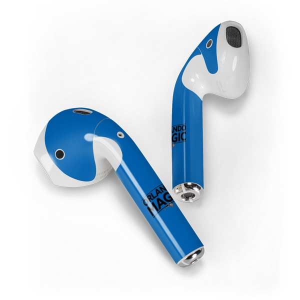Skinit Decal Audio Skin Compatible with Apple AirPods - Officially Licensed NBA Orlando Magic Standard - Blue Design