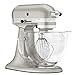 KitchenAid KSM155GBSR 5-Qt. Artisan Design Series with Glass Bowl - Sugar Pearl Silver
