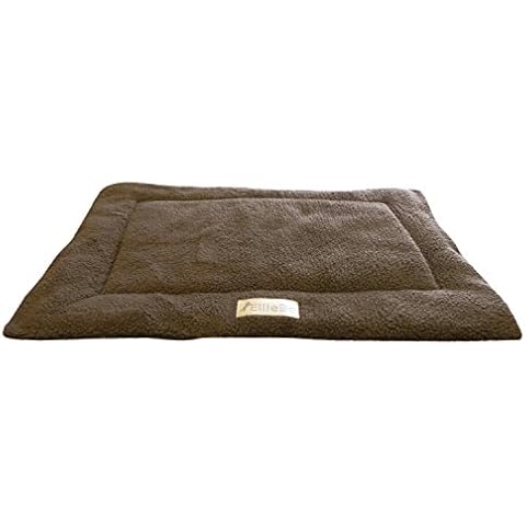 Ellie-Bo Medium Brown Sherpa Dog Mat Cover