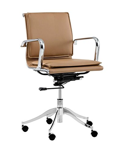 Sunpan Modern Morgan Full Back Office Chair, Tan