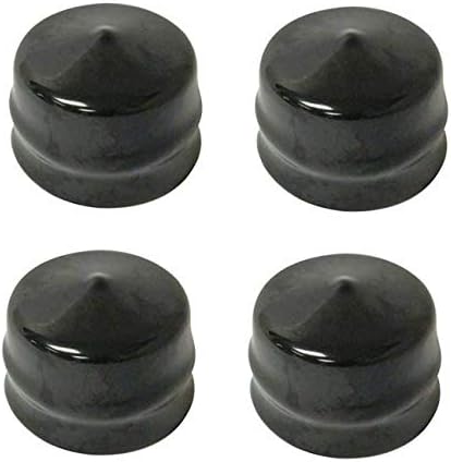 MaxLLTo Paquete de 4 tapas de eje negras para Craftsman Poulan Husqvarna 104757X428 532104757