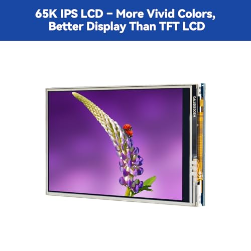 Image of SunFounder 3.5 Inch 480x320 Touch Screen IPS LCD SPI Display Monitor with Stylus for Raspberry Pi 5 /4B /Pironman 5 /Max, 50 FPS, 65K Colors, 40pin, Trixie, Ubuntu, Kali Linux, RetroPie