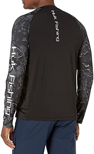 HUK Men's Double Header Fishing Shirt - UPF 30+ Sun Protection Long Sleeve