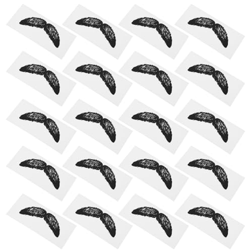 Operitacx Pegatinas Protectoras para Depilación de Nariz y Bigote 20 Piezas de Pp Negro, Convenientes para Eliminar Suciedad y Moldear Vello Nasal en Adultos