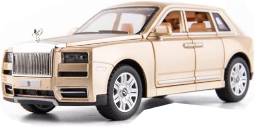 Image of LONGMIRE Metal Pull Back Diecast Car Pull Back Model with Sound Light Boys Gifts Toys for Kids Pack of 1, Multicolor (Rolls Royce Cullinan Masory)
