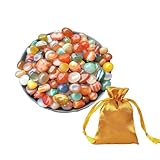 Altaroo 150g Edelsteine für Kinder, Bunte Steine Natürliche 1-1.6cm, Edelsteine Ausgraben für Kinder, Glückssteine, Trommelsteine für Edelsteinspiel zur Schatzsuche