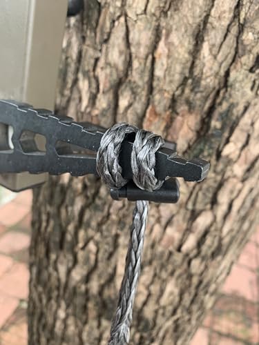 ZIVOXIA Climbing Stick Aider for Hunting, Daisy Chain Single Step Aider, Hand-Braided 1.5Ft Lightweight Rope Ladder Tree Stand Step - Weighs Only 1.6 Ounces - Thumbnail 6