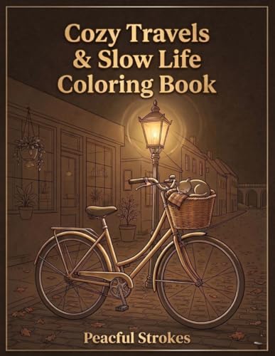 Cozy Travels & Slow Life Coloring Book: A Relaxing Journey Through Charming Streest, Nature and Simple Pleasures image 2