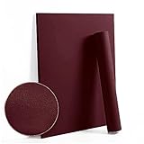 Dimoon 236'x17.7' Retro Red Peel and Stick Wallpaper Dark Red Thicken Waterproof Wallpaper Removable Red Contact Paper Solid Velour Red Gray Wall Paper Self Adhesive Shelf Drawer Liner Vinyl Roll