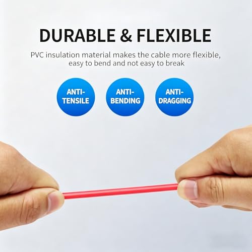 Cable eléctrico rígido de cobre 8AWG para renovar el sistema eléctrico del hogar con 165FT 5