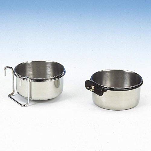 Nobby Mangeoire Inoxydable + 1 Vis pour Oiseau 0,20 L 7,5 cm