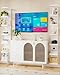TFK 7 Tier Lack Wall Shelf Unit with Remote LED Lights,77