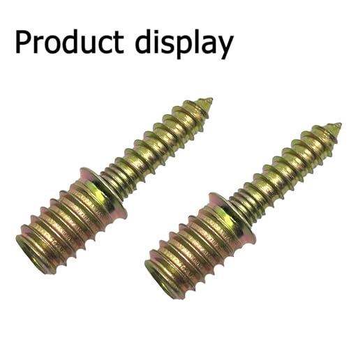 Image of 12 Sets Wood Furniture Set,M8x50mm Double Headed Bolts Self-Tapping Screw,M8x20mm Threaded Insert Hex Socket Nut,M8 Hanger Bolt Driver,8mm Hex Wrench for Joint Furniture Legs
