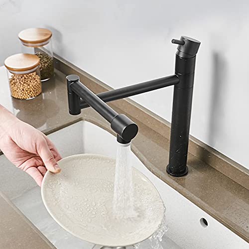 Pommeau de douche pour robinet de cuisine rétractable et orientable - 5