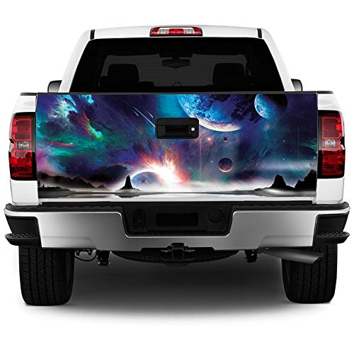 Truck Tailgate Wrap Space Horizon HD Decal Graphics MightySkins Professional Grade 3M Material Universal Fit for Full Size TrucksÂ WeatherproofÂ & Car Wash SafeÂ Made in The U.S.A. (TG-Space Horizon)