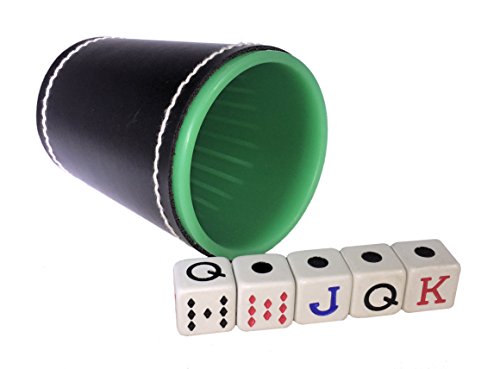 Spanish Poker Dice Cup Plastic Cubilete With Spanish Naipes And Poker Cardboard Party Playing Cards Deck Casino Game Bundle #TOP4