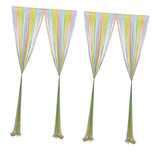 Levemolo Baby Shower Decorations: 2pcs Fringe Curtain Backdrop Party Decoration Tinsel Streamer for Celebration