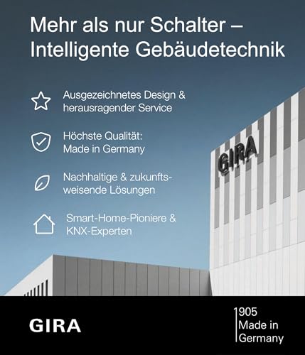 GIRA 021223 Abdeckrahmen 2‑fach E2 Anthrazit | Rahmenabdeckung für Schalter & Steckdosen | kompatibel mit Gira E2 & System 55 Einsätzen | Thermoplast bruchsicher | Profi Elektroinstallation