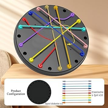 Image of Rope Knot Untying Challenge Puzzle | Twisted Ropes Untangle Board Game for Kids | Brain Teaser Logic Puzzle for 3+ Years | Stress Relief & Educational STEM Toy