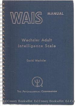 Paperback Manual for the Wechsler Adult Intelligence Scale Book