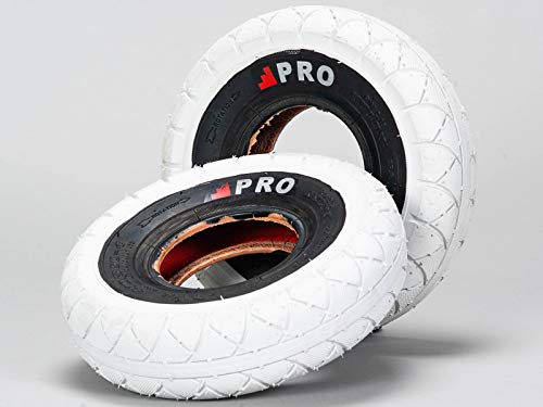 Rocker BMX Street Pro - Neumáticos para Bicicleta con cámaras de Seguridad, Color Blanco y Negro