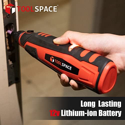 T Toolspace ENGRAVER Toolspace 12V Cordless Rotary Tool Kit - 6 Variable Speeds Usb Charging Power Rotary Tools thumb #4