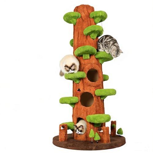 Torre para gatos interior 88.6 pulgadas con rascador miniatura 1