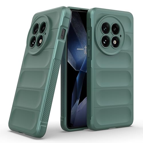 Image of Zapcase Back Case Cover for OnePlus 13 5G | Compatible for OnePlus 13 5G Back Cover | Liquid Silicon Magic Case with Camera Protection | Dark Green
