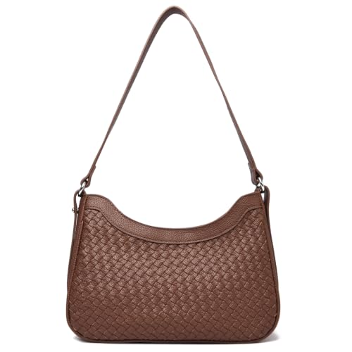 Image of JANSBEN Small Shoulder Bag for Women, Faux Leather Hobo Purse