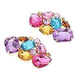 schuhclips hochzeit . Super glänzender Kristallrhinestone Schuh bezaubert bunte Schuhclipschnalle, abnehmbar.