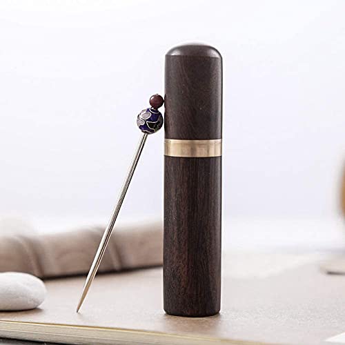 ANCLLO 2 STK. Holznadelkoffer Tragbare Mini-Nähnadeln Aufbewahrungsnadeletui zur Aufbewahrung Aller Arten von feinen Nadeln