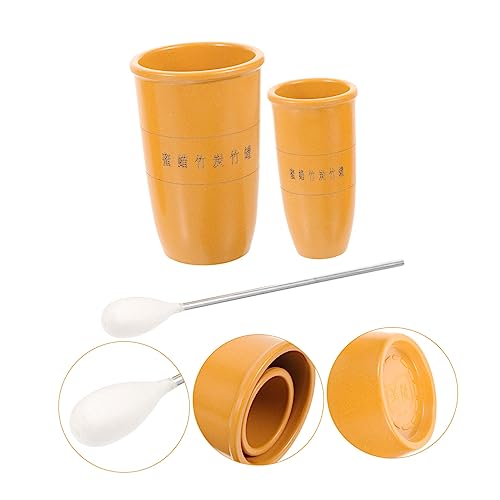 Ipetboom Kit de Terapia de Ventosas Tradicionales Reutilizables de Bambú con Superficie Lisa y Material Duradero para Uso en Casa y Sesiones Profesionales miniatura 3