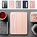 MoKo Pencil Holder Sticker Fit Apple Pencil Pro, Apple Pencil (USB-C), Apple Pencil 1st/2nd Generation, Elastic Pencil Pocket Pouch Adhesive Sleeve Attached to iPad Case for Stylus Pens,Rose Gold
