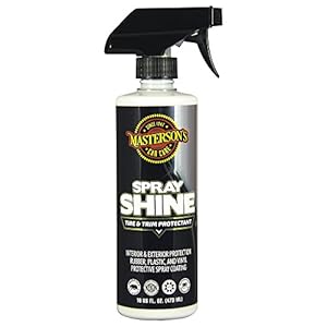 MASTERSON’S CAR CARE MCC_113_16 Spray Shine Tire & Trim Protectant – Ultra Gloss Coating for Rubber Plastic Vinyl – UV Solar Blockers Protectant Surfaces (16 oz.)