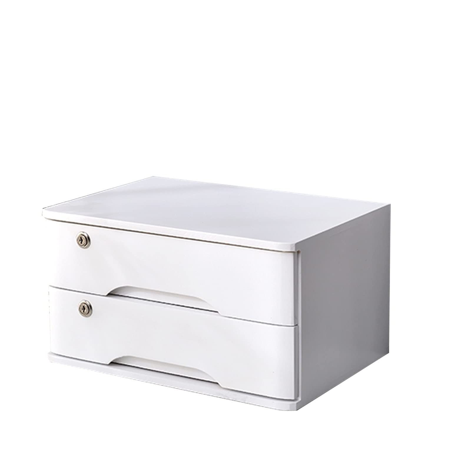 SaryEdge Lockable Desk File Cabinet with DrawersSecure Desk for Home OfficeA4/Receipt Storage Solution to Keep Your Workspace Tidy and Efficient.,2 layer