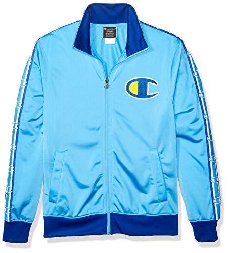 Champion LIFE Men's Track Jacket, Active Blue/SURF The Web, XXX-Large