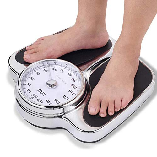 Mechanische Personenwaage Retro Design Personenwaage Schwarz Badezimmerwaage Im Klassischen Doktorwaagen-Design,Weiß