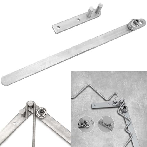 Cintreuse manuelle pour barre plate, tube rond et carré de 1 à 6 mm | Outil de cintrage en acier inoxydable avec poignée de 340 mm | Cintreuse de tubes d'établi